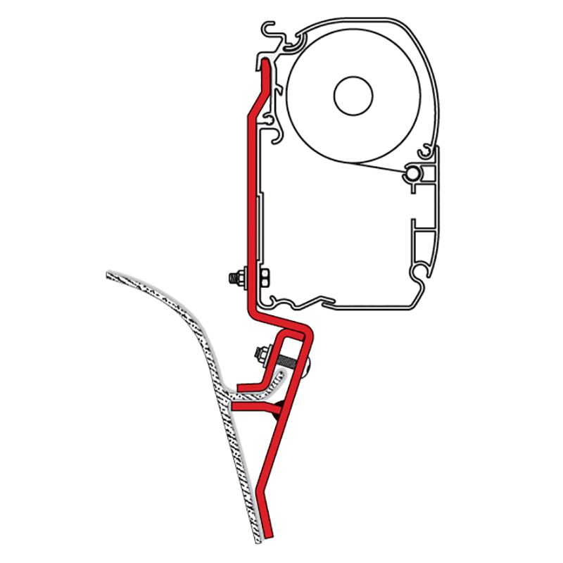 Fiamma Awning VW T2/T3 Fitting Brackets