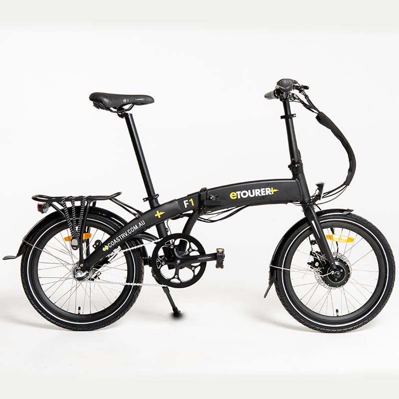 eTOURER F1 Folding E-Bike Std Model - Matt Black