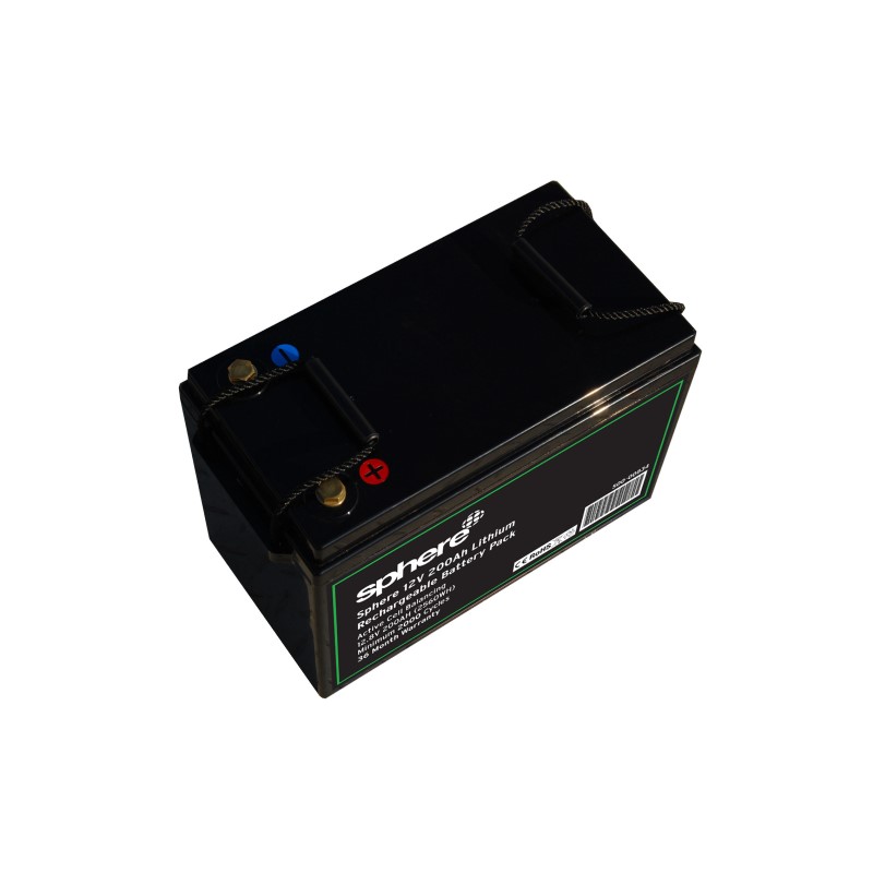 Sphere 12V 200AH Lithium Rechargeable Battery.