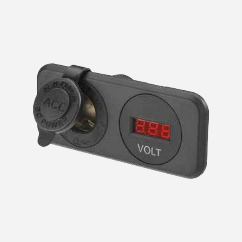 ACCESSORY SOCKET H/D AND 12/24V DC L.E.D VOLT METER