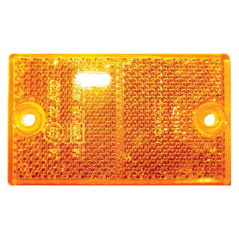 Coast Rectangular Screw Mount Reflector (Amber)