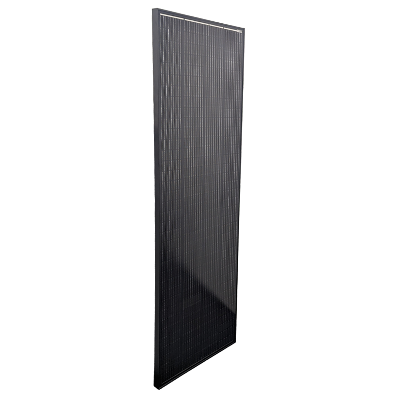 Sphere 250w HIGH VOLTAGE Mono Crystalline Twin Cell  BLACK Solar Panel - 670x1850x35mm