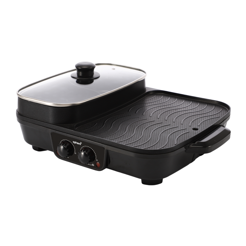 SPHERE Hot Pot Electric BBQ - 240VAC Combo Skillet