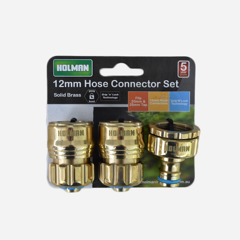 Brass Hose Connector Set 12mm