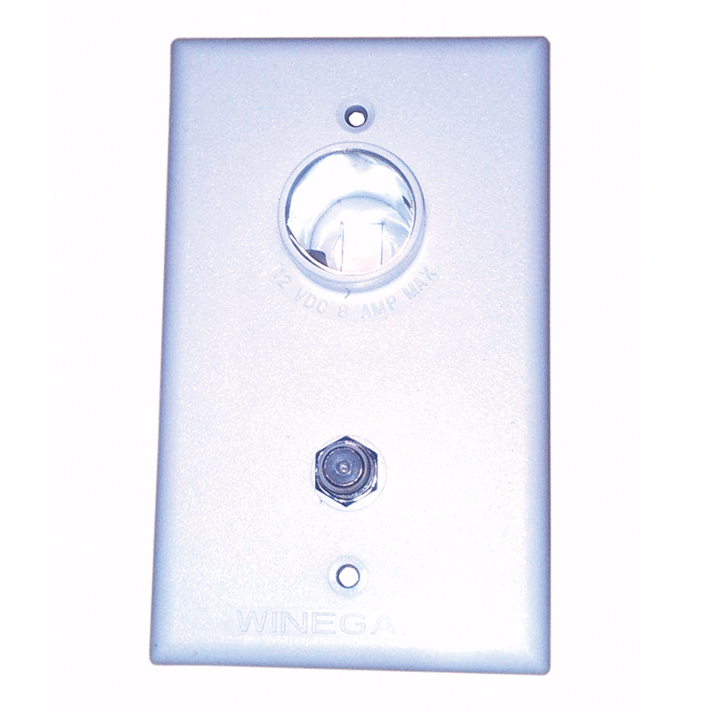 Winegard White 2nd TV Wall Plate Only